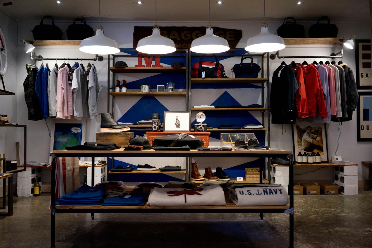 interior toko pakaian